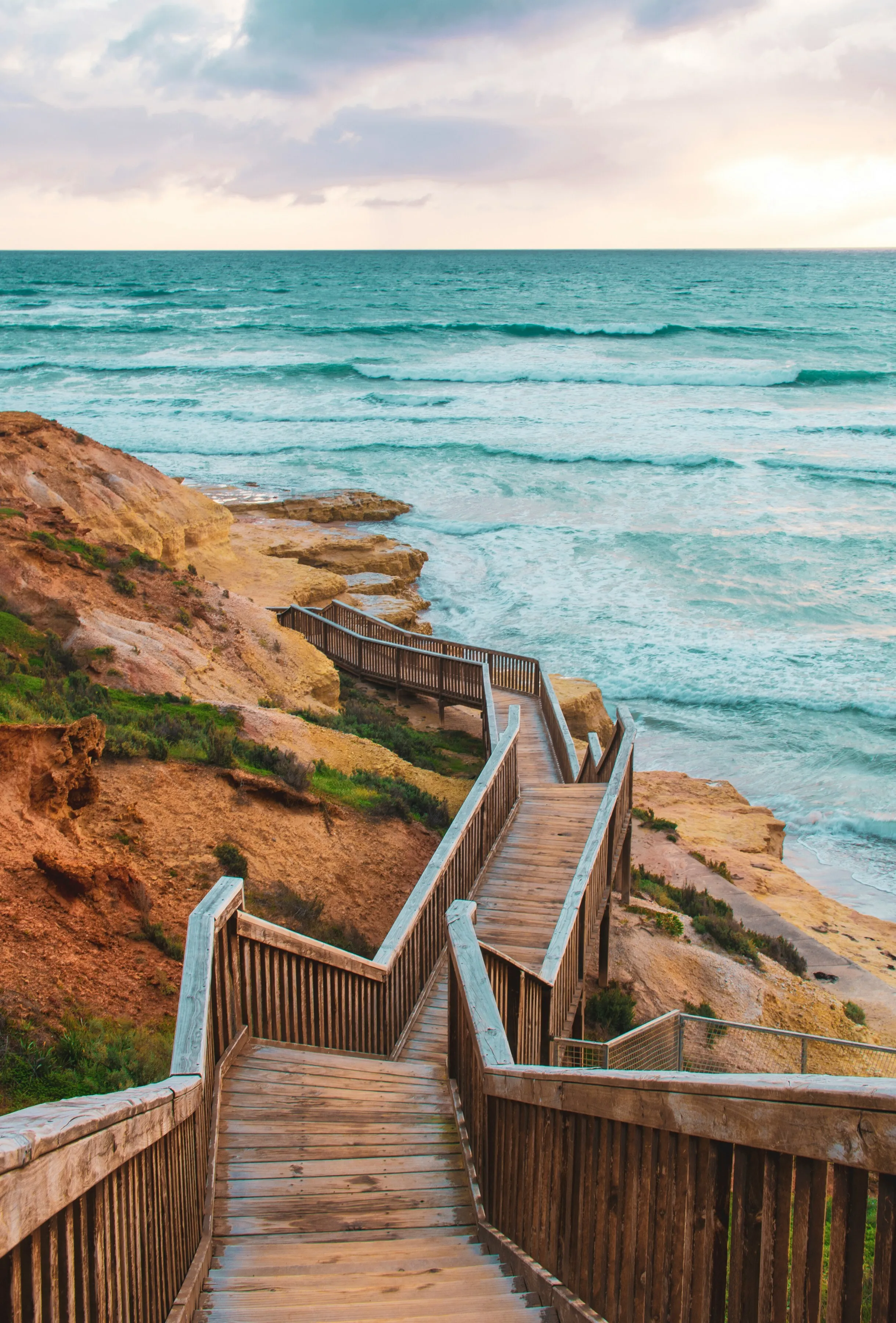 Adelaide stairs boardwalk beach