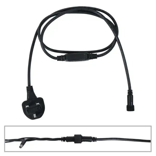 Fairy & String Light Power Starter Cable – 13A / 16A