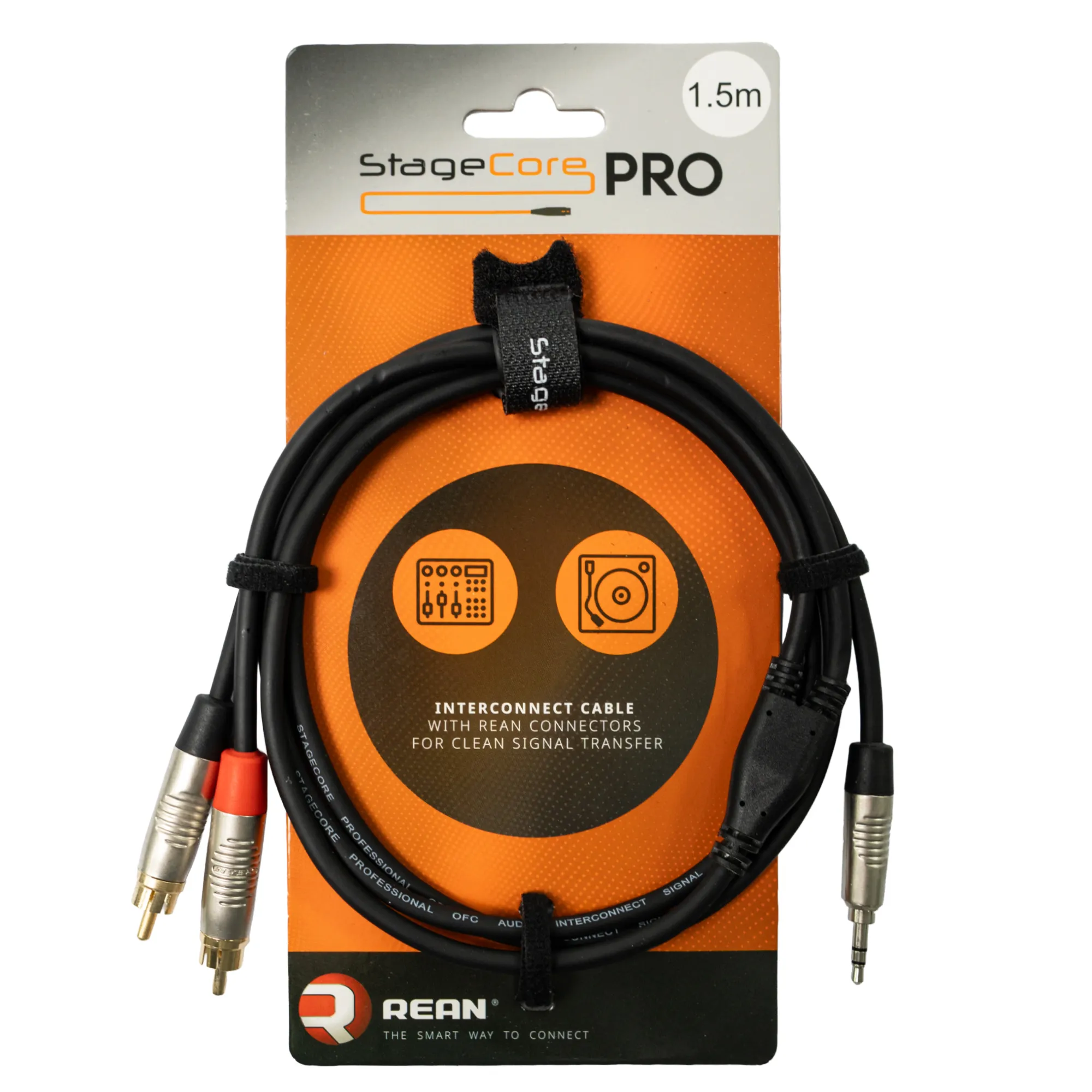 3.5mm Mini Jack - 2x RCA Jacks REAN Connectors
