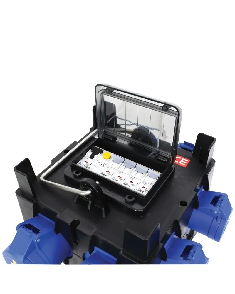 PCE IMST Distribution Box 32A 240V In, 4 x 16A + 1 x 32A Out
