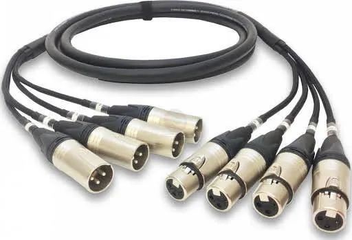 Neutrik 4 Way XLR - XLR Loom 1.5M