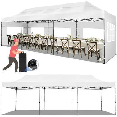 Tent, Heavy Duty Party Tent 10-foot x 30-foot with Setup