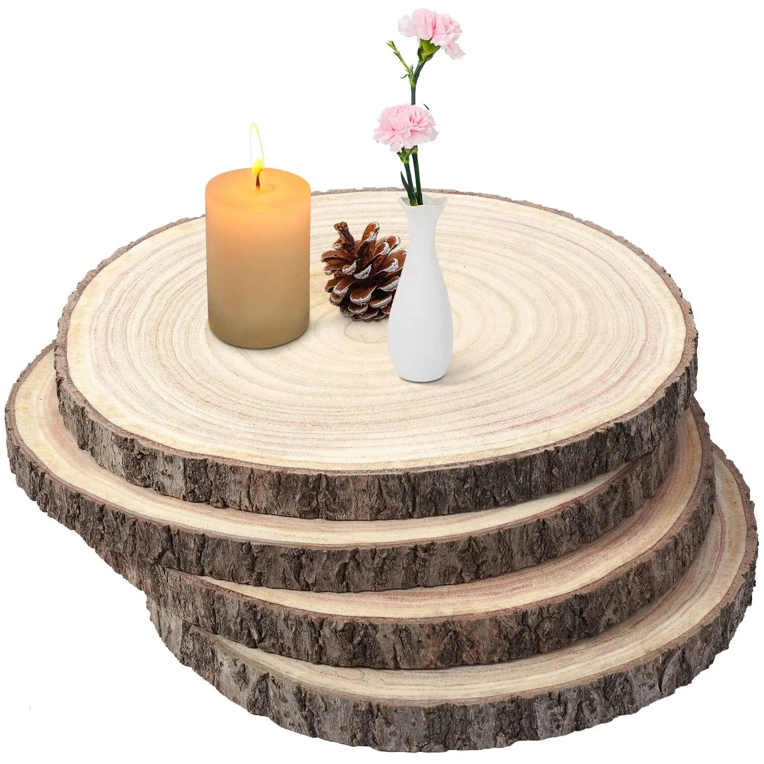 Table Round, Wood 14-inch