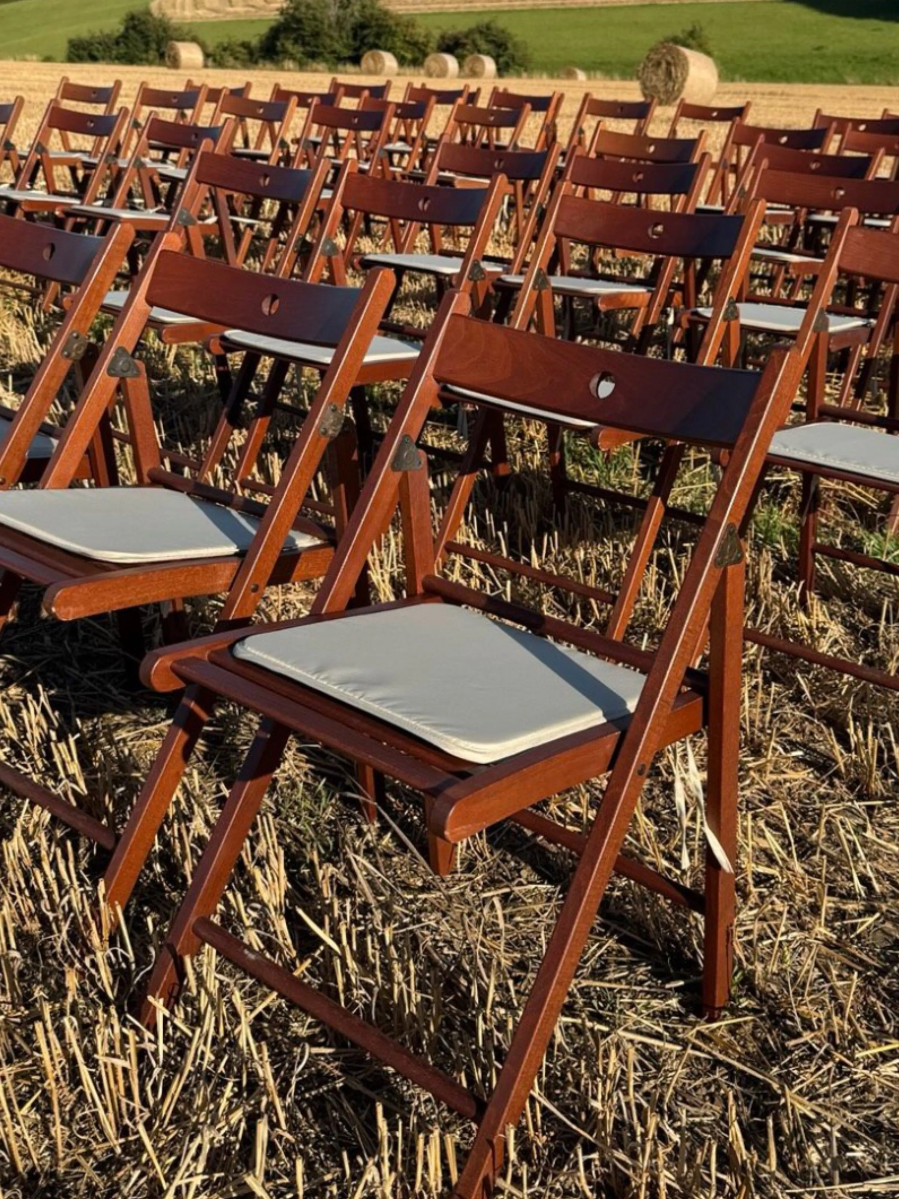 Holz Klappstuhl (inkl. Polster)