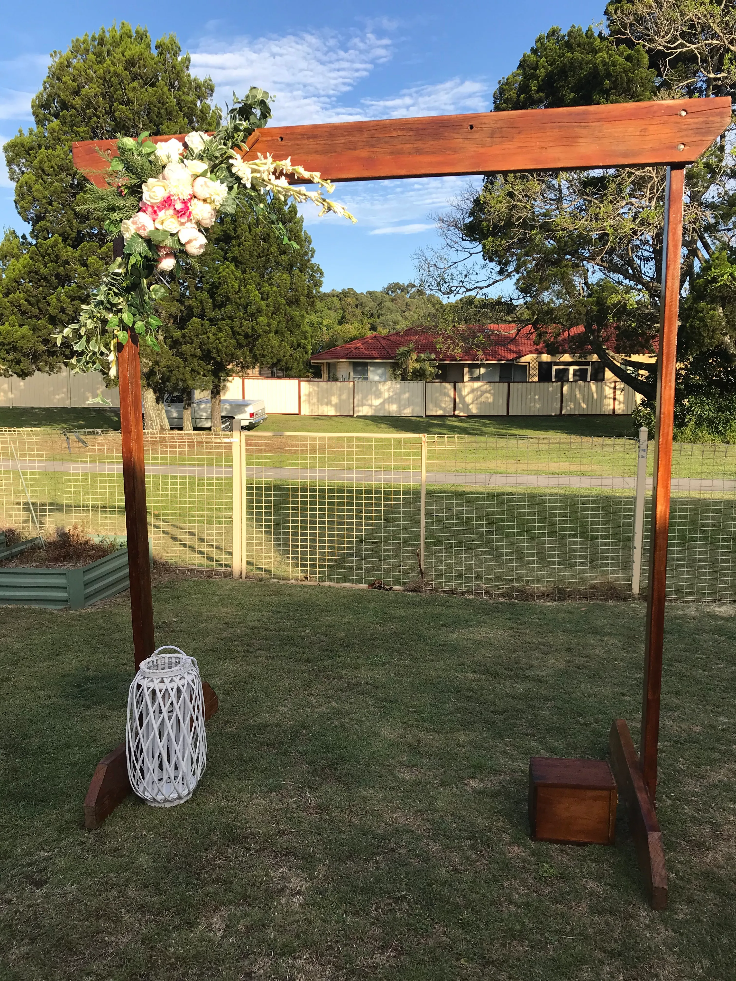 Free Standing Cedar  Look Wood Arbour