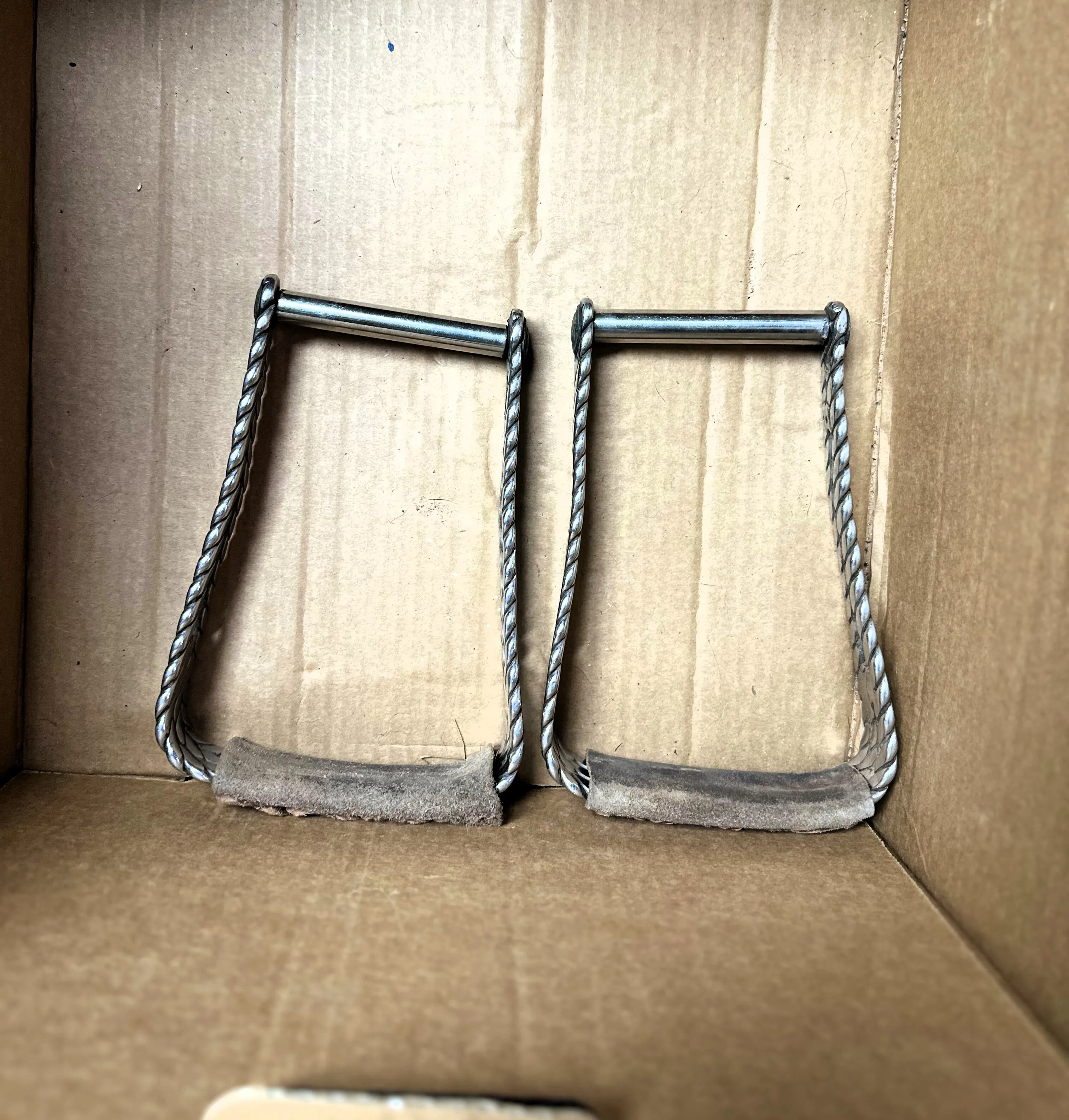 Authentic Western - Style Silver Horse Stirrups
