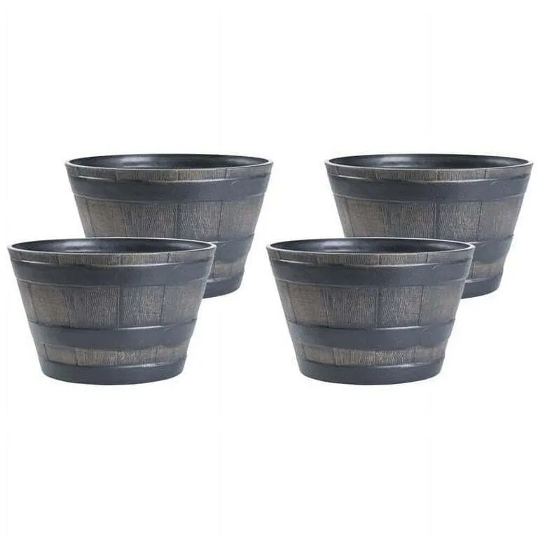 Resin Whiskey Half Barrel