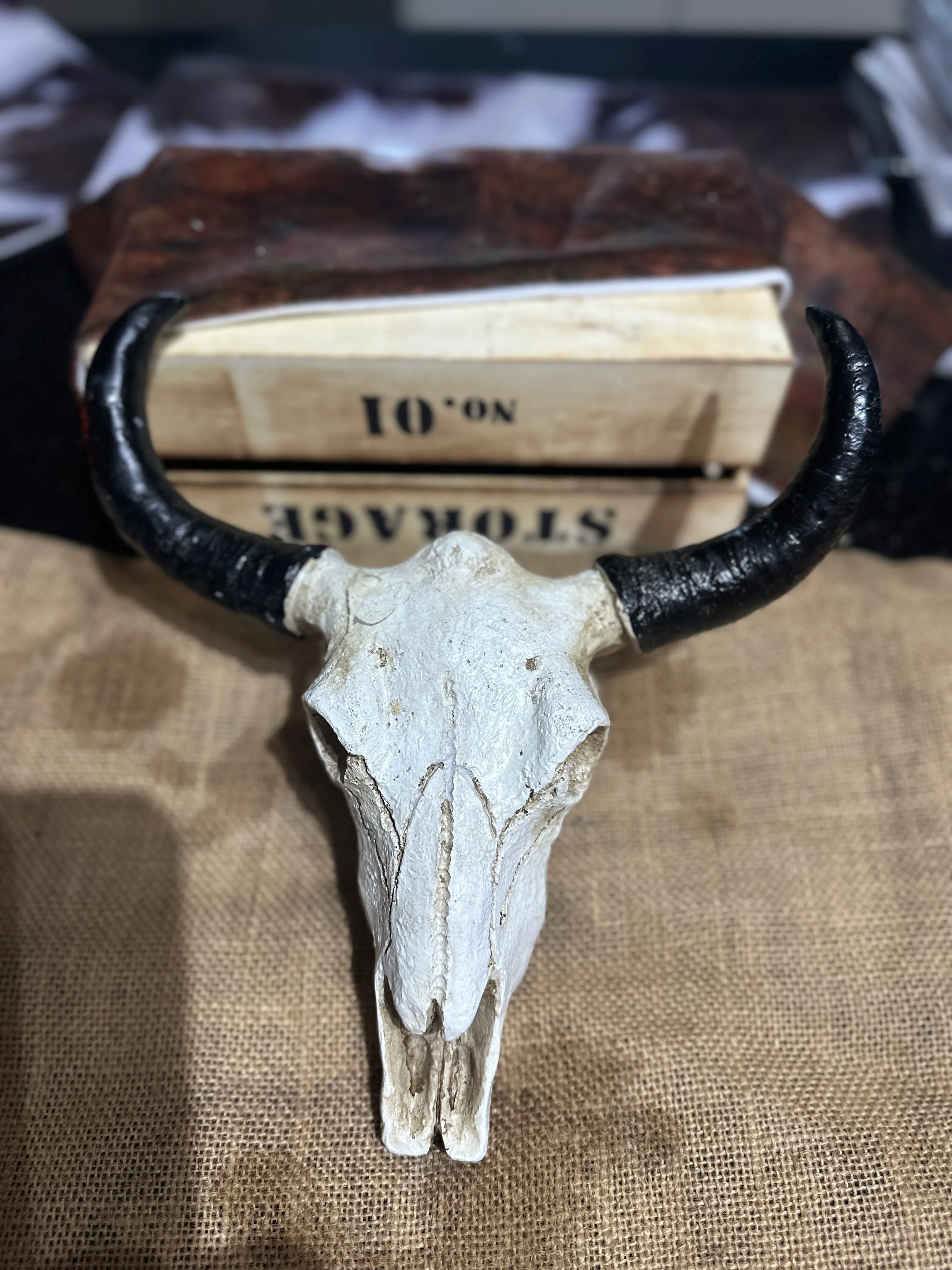 Resin Faux Cow Skull - Small 