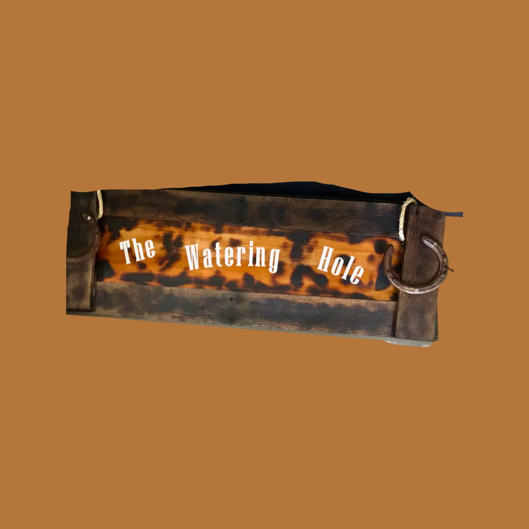 Country themed wooden signs 
