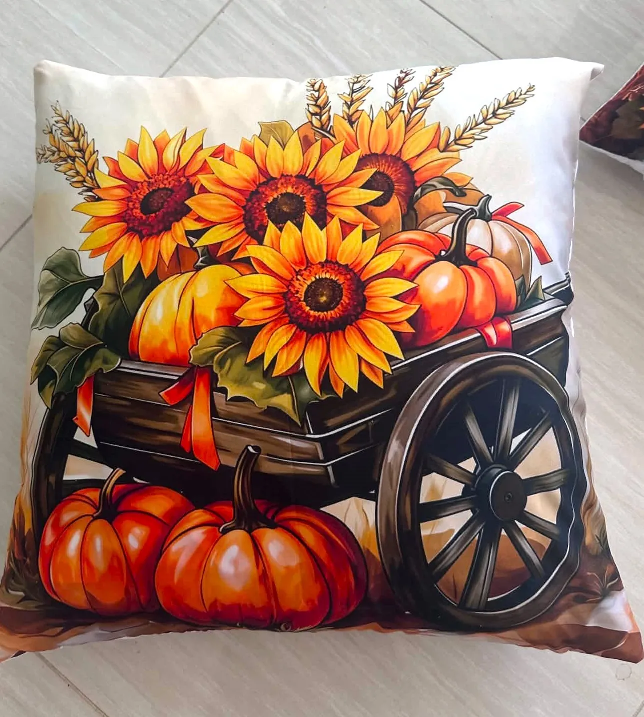 Sunflower Theme Cushions 