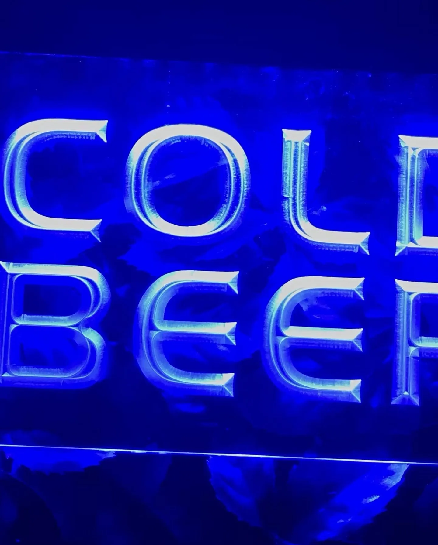 Illuminated "BEER" Sign