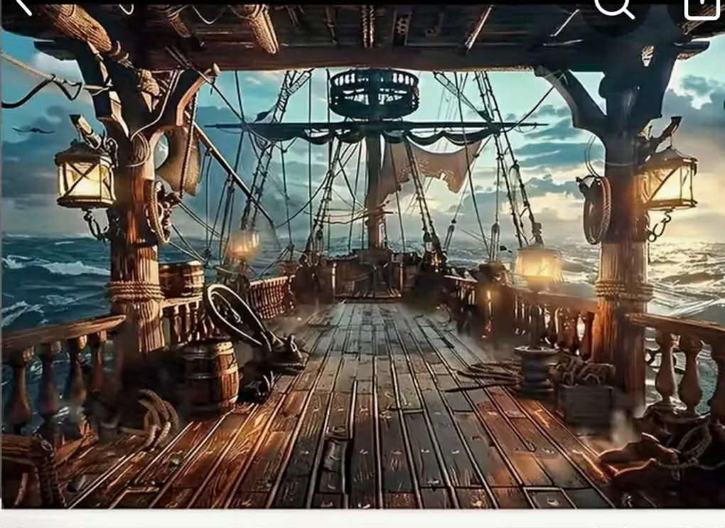 Pirate Ship Deck Party Banner 