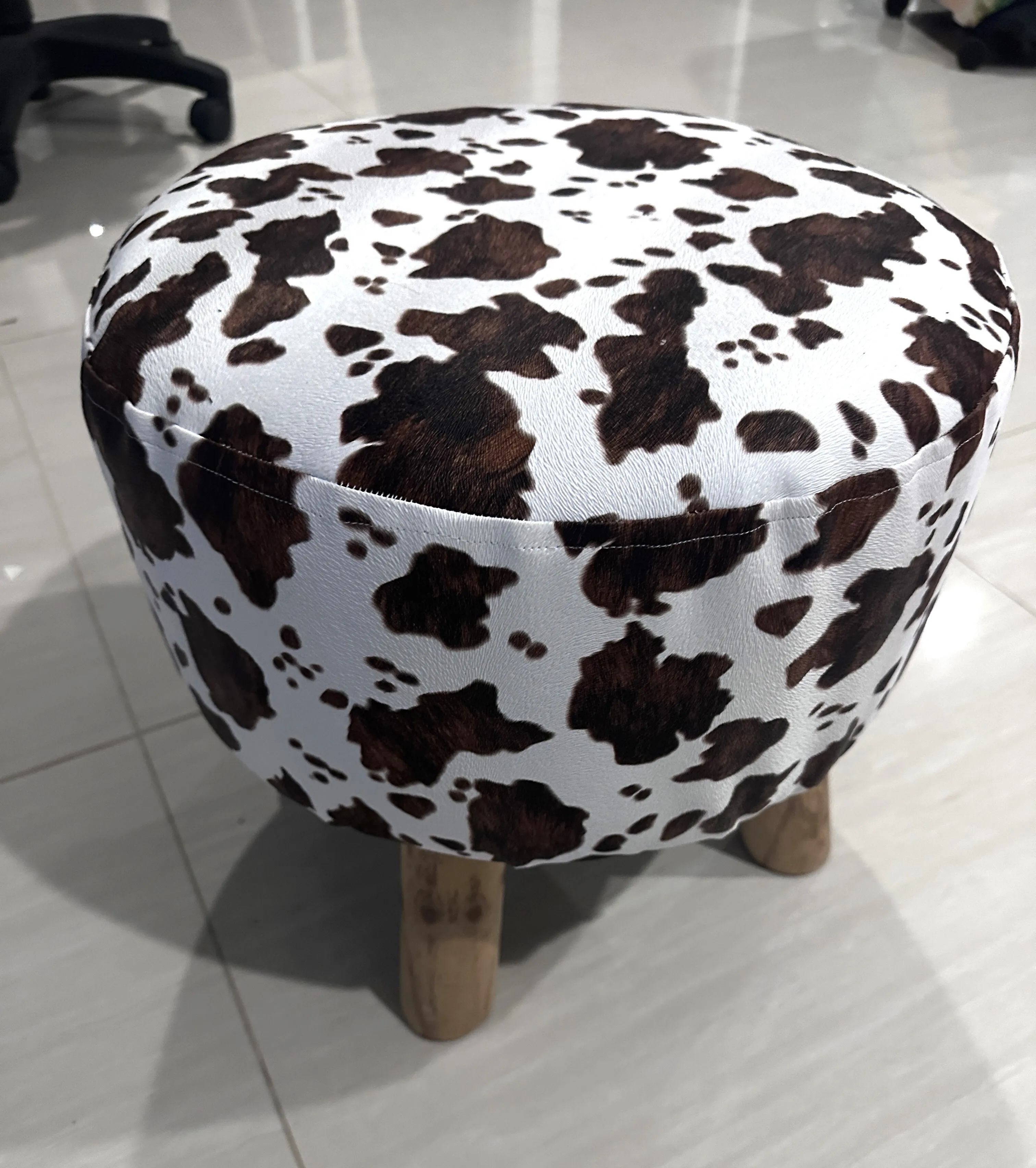 Cow Print Mini Stool 
