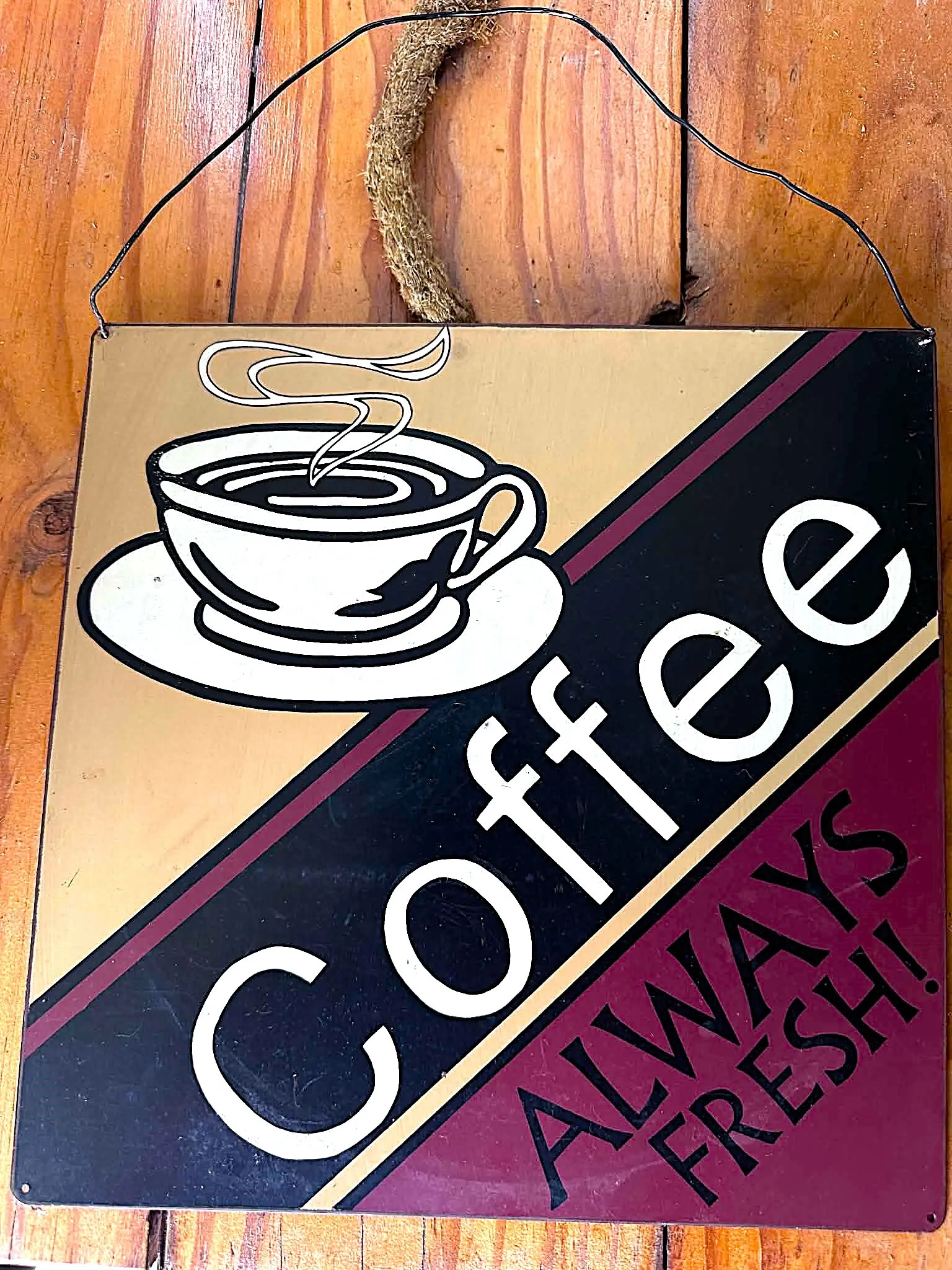 Tin Coffee Sign 