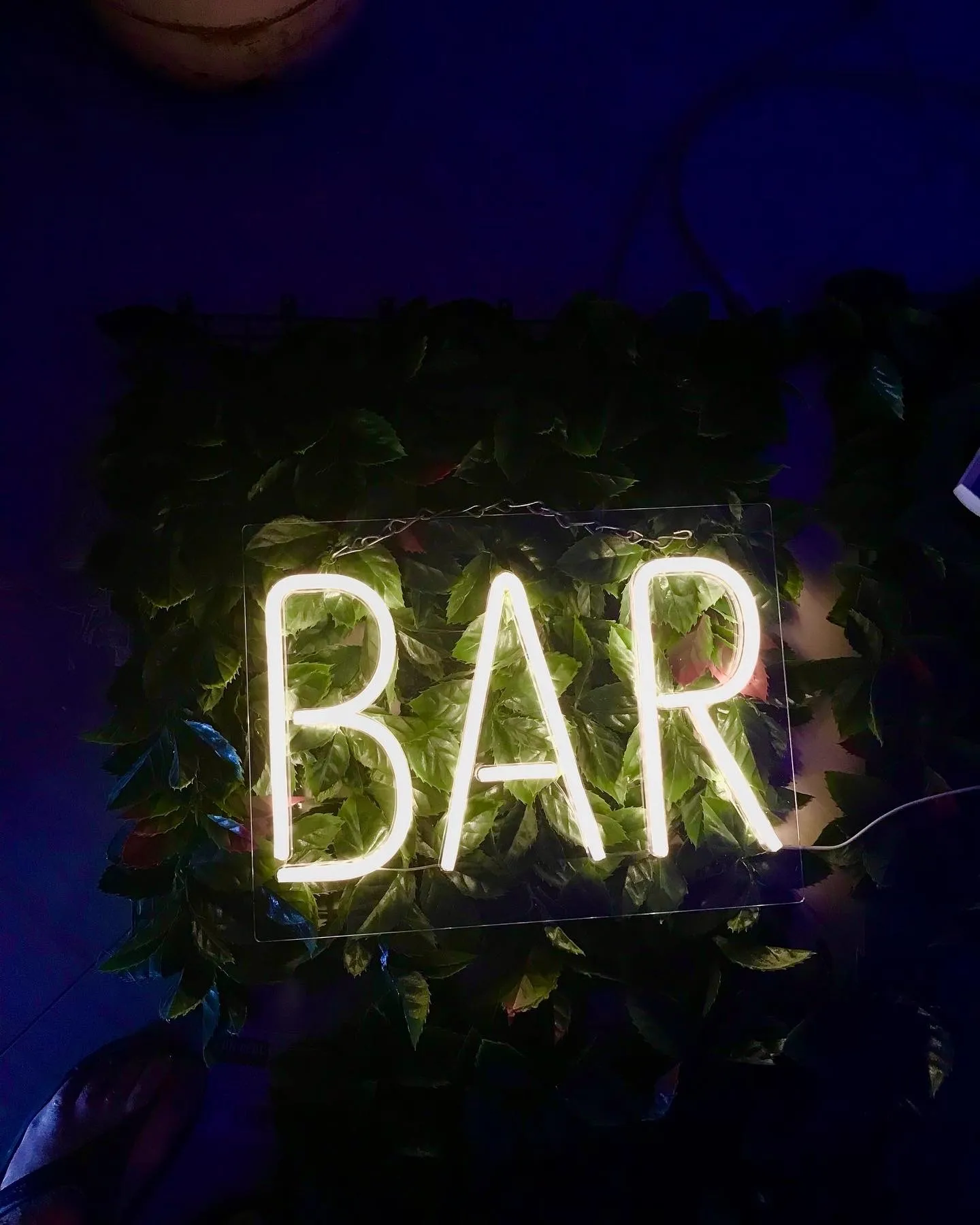 Illuminated "BAR" Sign