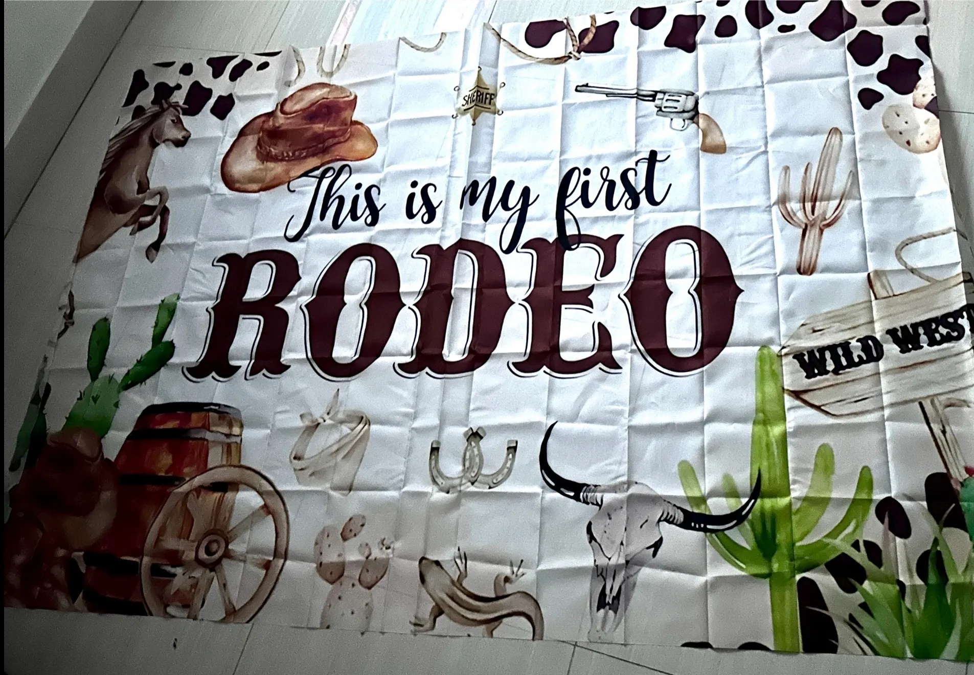 This is my first rodeo backdrop 