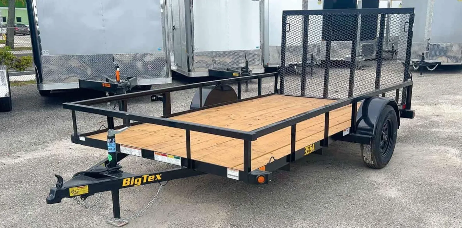 6.5'×14' (3.5K GVWR) Utility Trailer Rental – Big Tex 35SA with Ramp Gate | Malabar & Brevard County FL