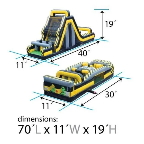 70' Venom Rock Wall Obstalce (2-Piece)