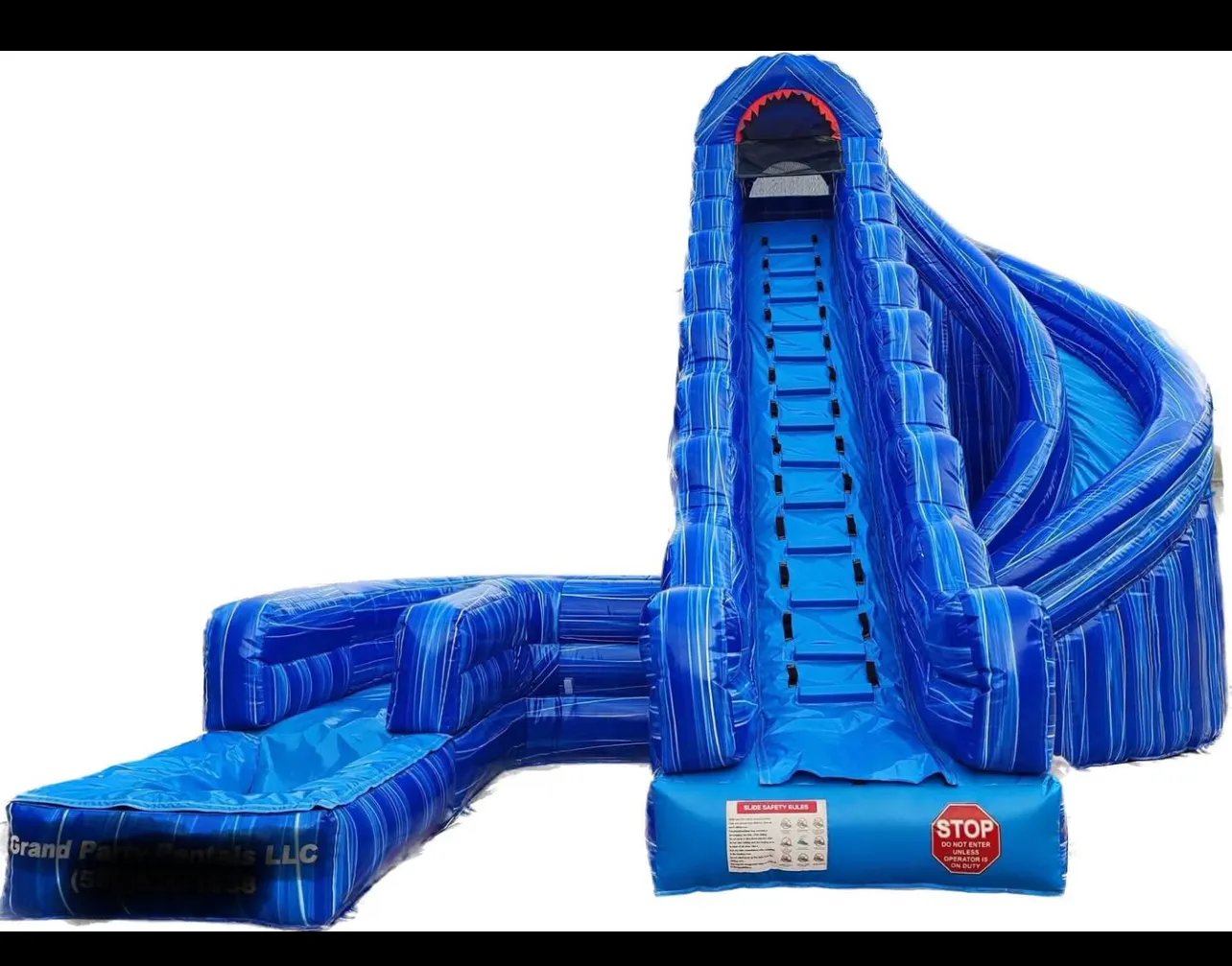 22' Blue Corkscrew Waterslide