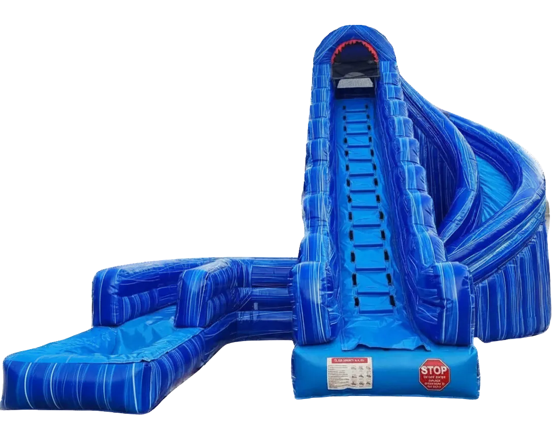 22' Blue Corkscrew Waterslide