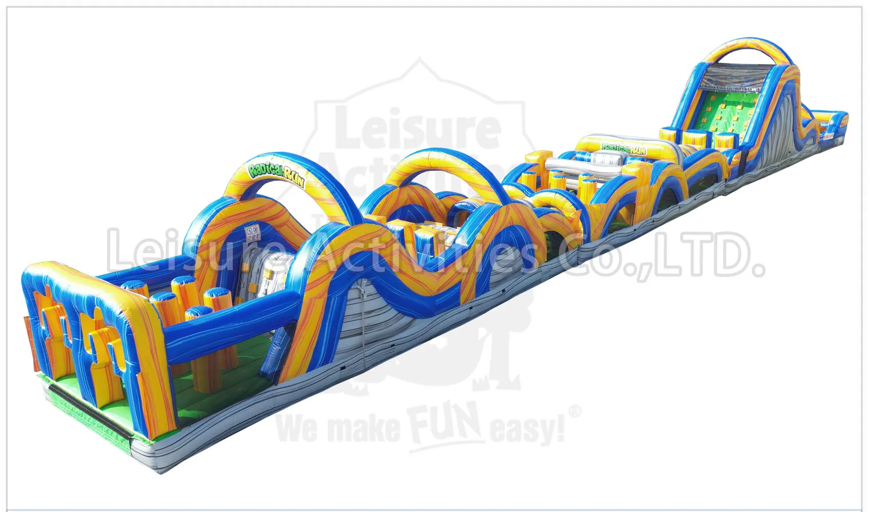 110' Mega Radical Run Obstacle (3-Piece)