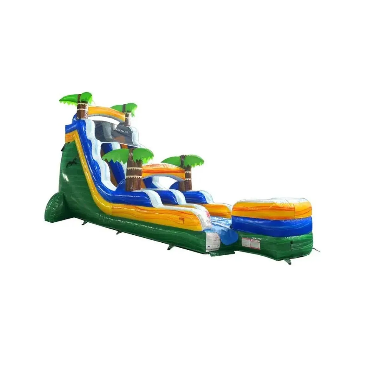 18’ Tropical Green Water Slide