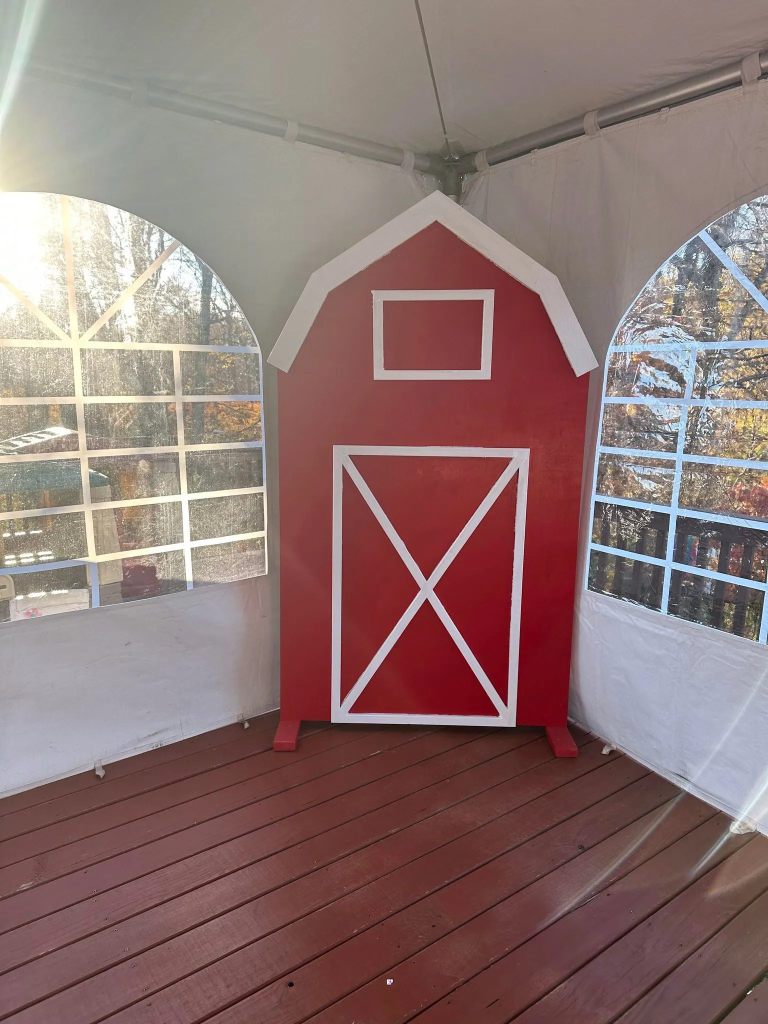 Red Barn Backdrop 