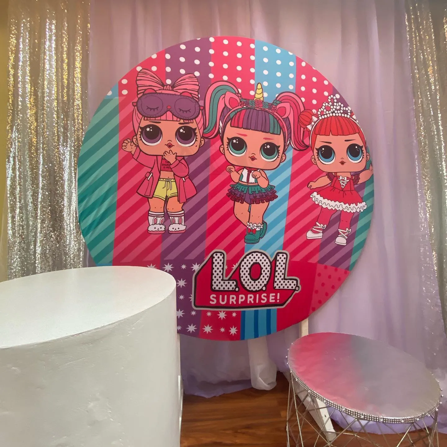 5ft Doll Round Backdrop