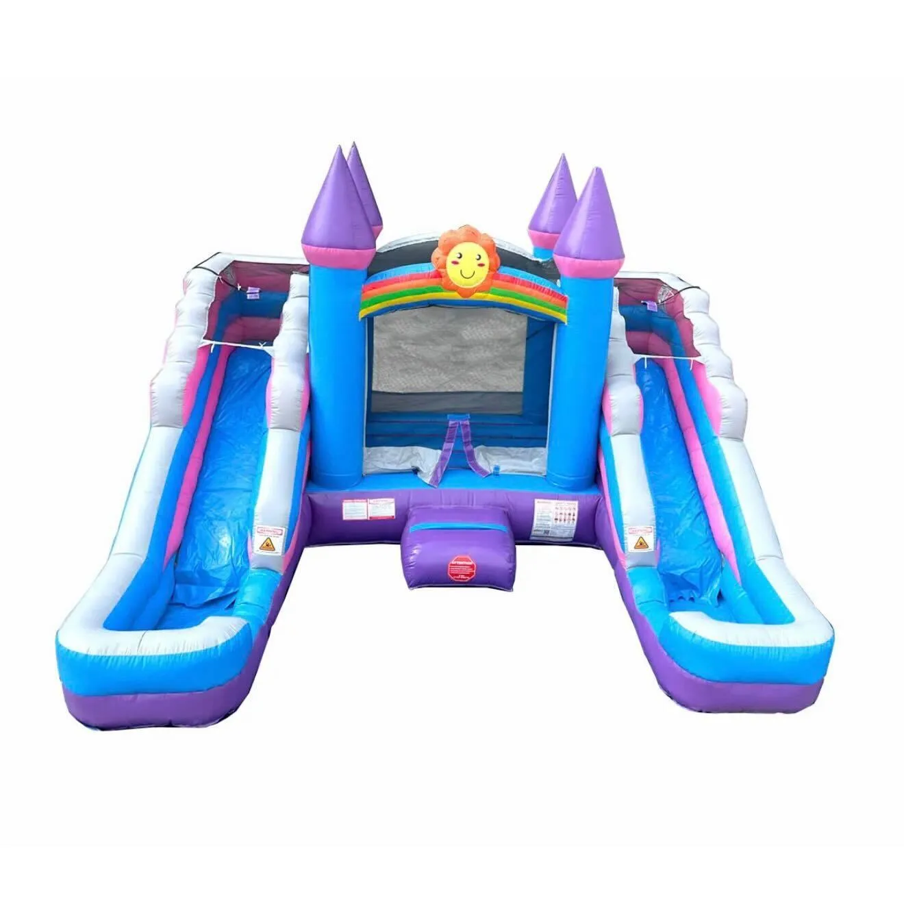 Wet/Dry Pink & Purple Castle Double Slide