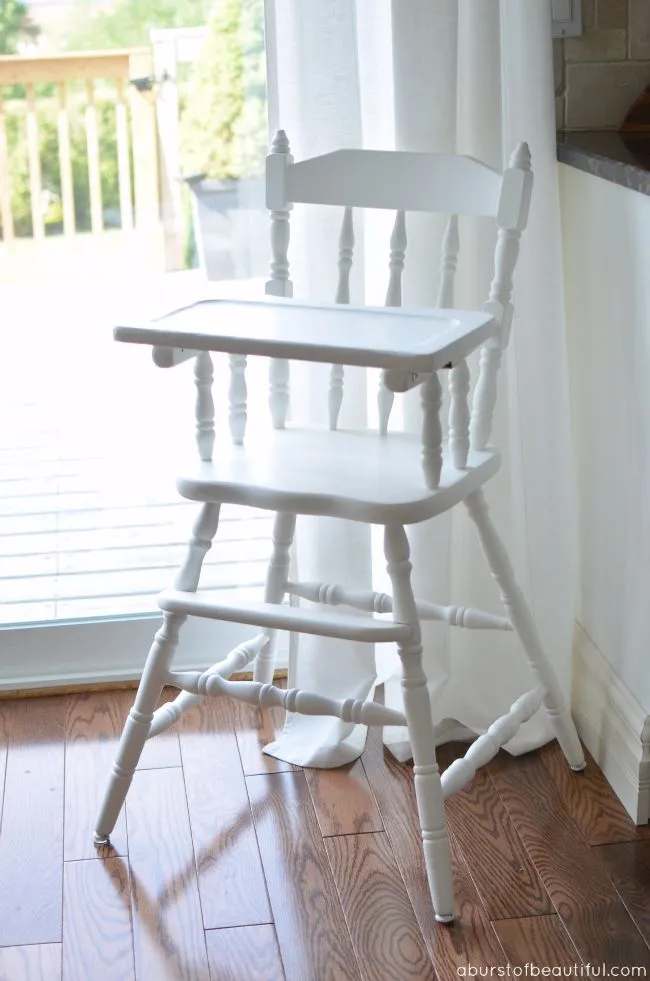 White Baby High Chair 