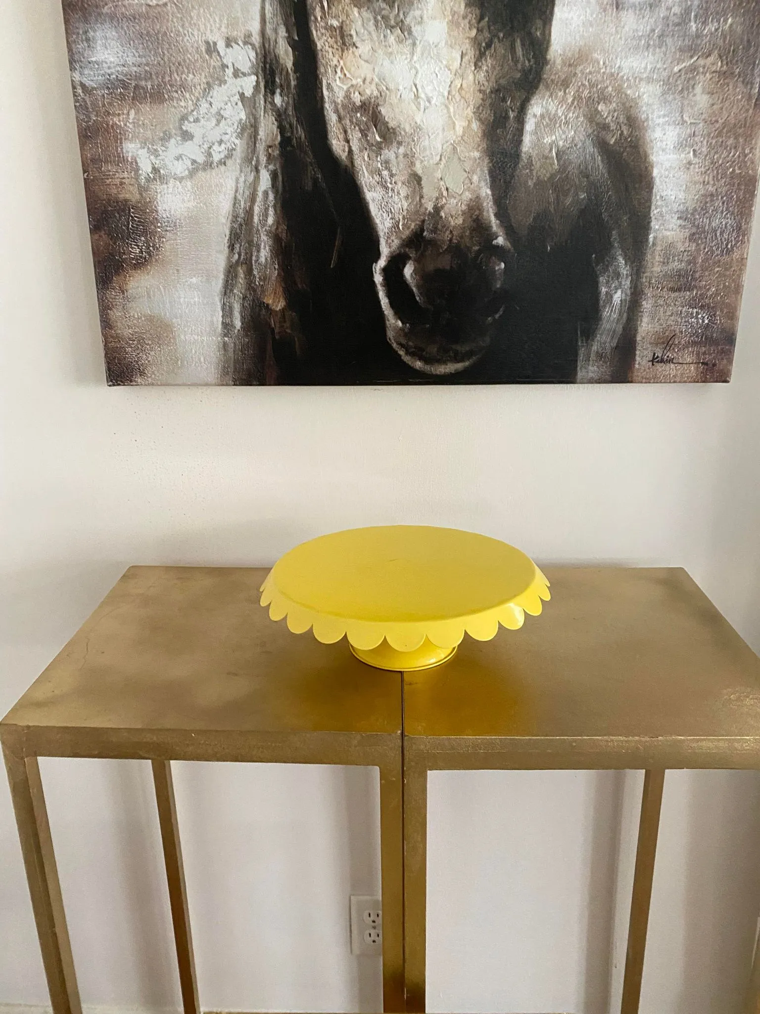 Yellow Cake Stand 