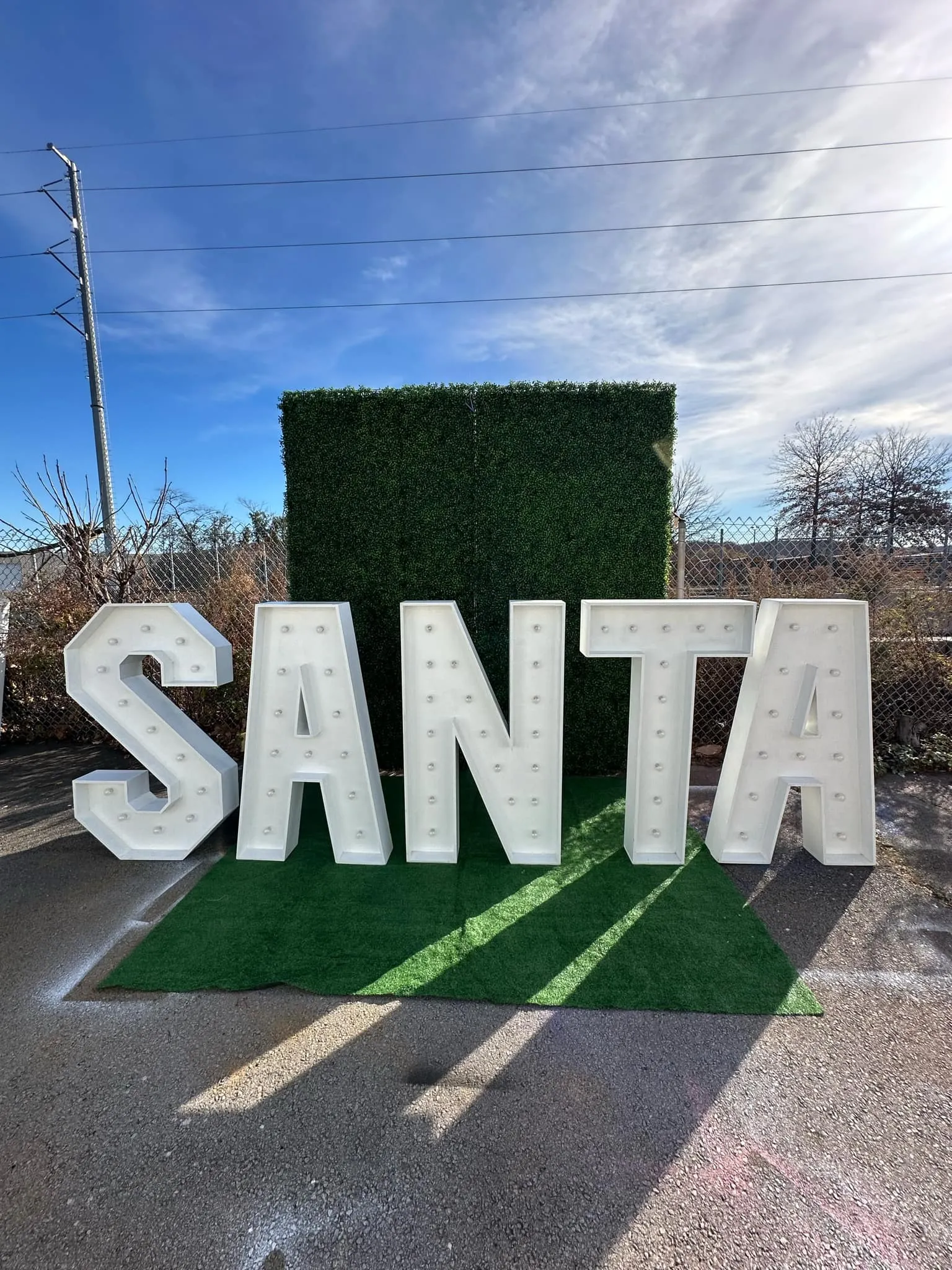 4ft SANTA Marquee Letters