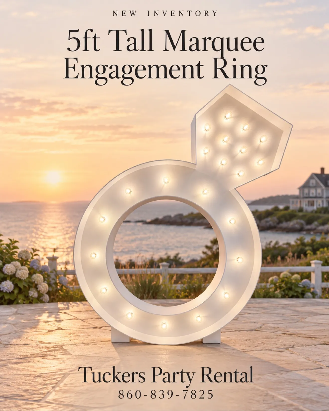 5ft Tall Marquee Engagement Ring