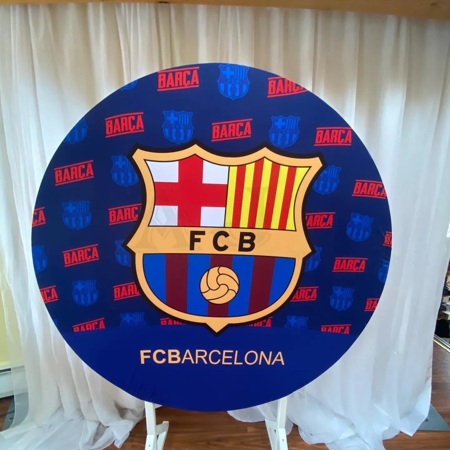5ft Barcelona Round Backdrop 