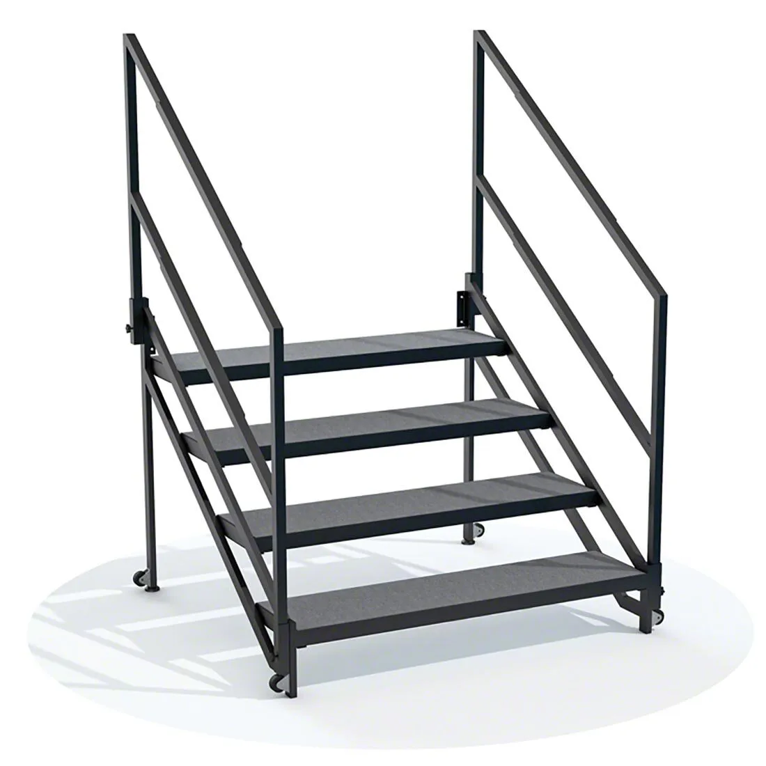 Stage Ladder with rail guards