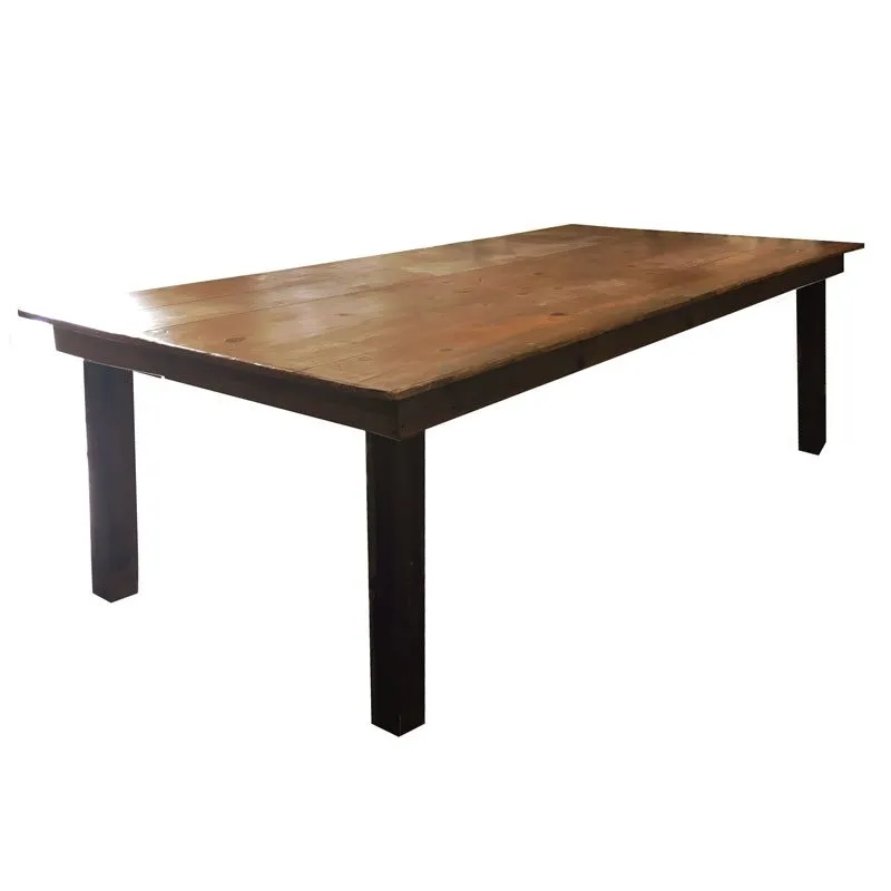 8ft Espresso Farm Table