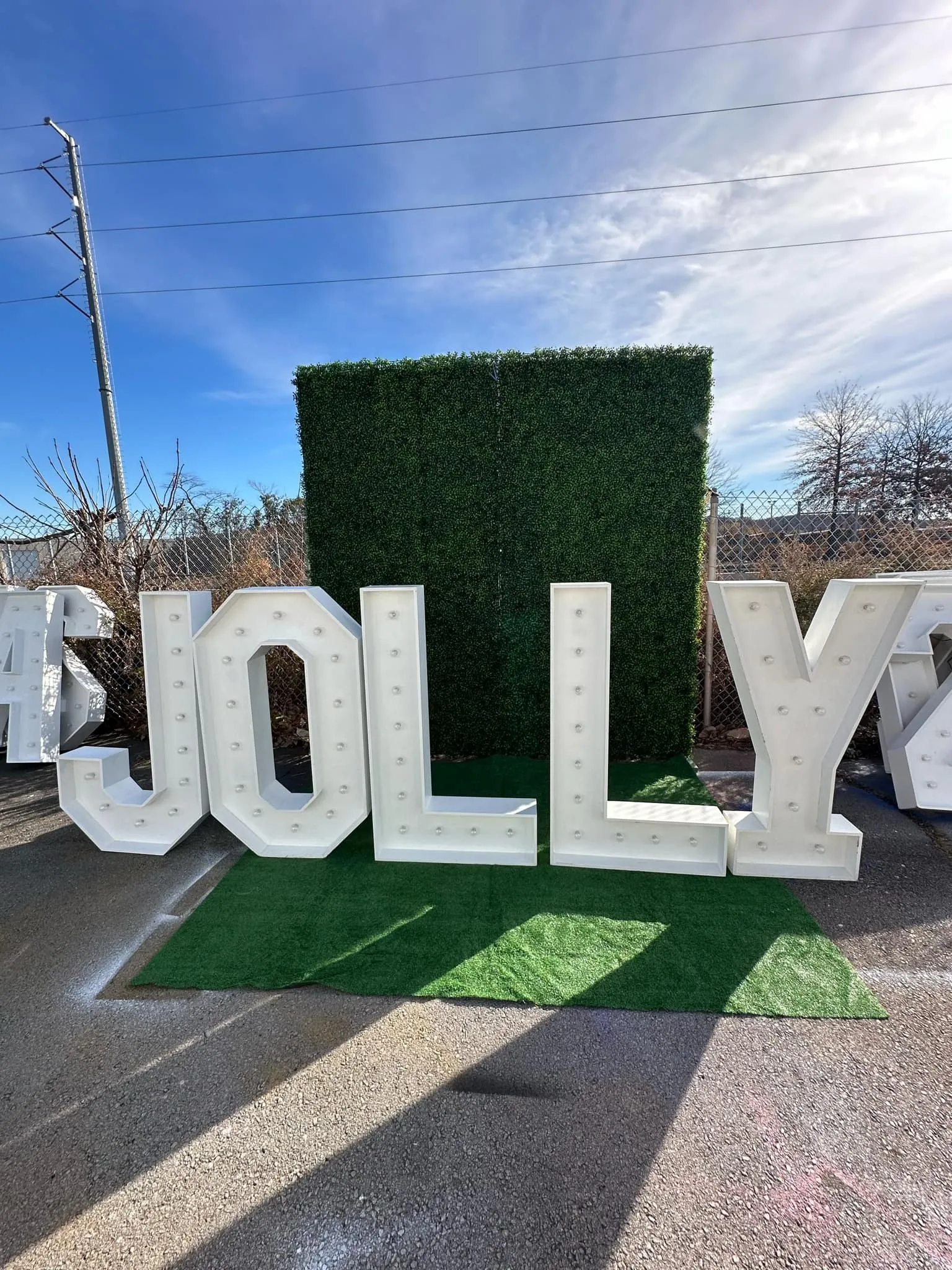 4ft JOLLY Marquee Letter 