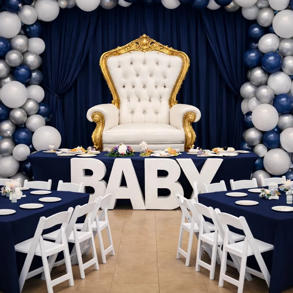 Royal Blue Baby Shower Package