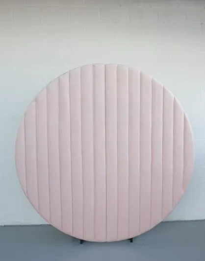 Pink Velvet Round Backdrop