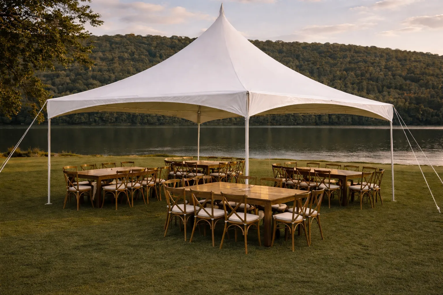 Rustic Tent Package for 40 Guests