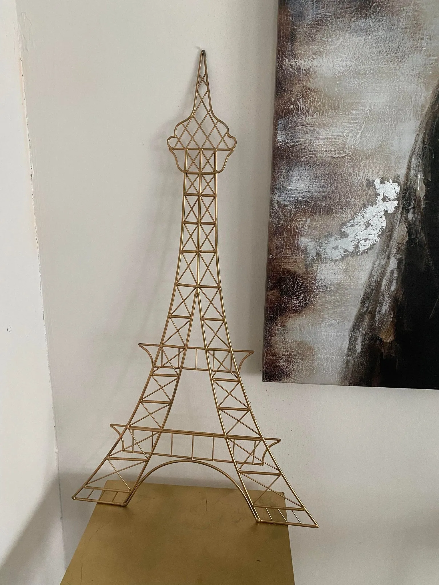 Flat Gold Eifel Tower 