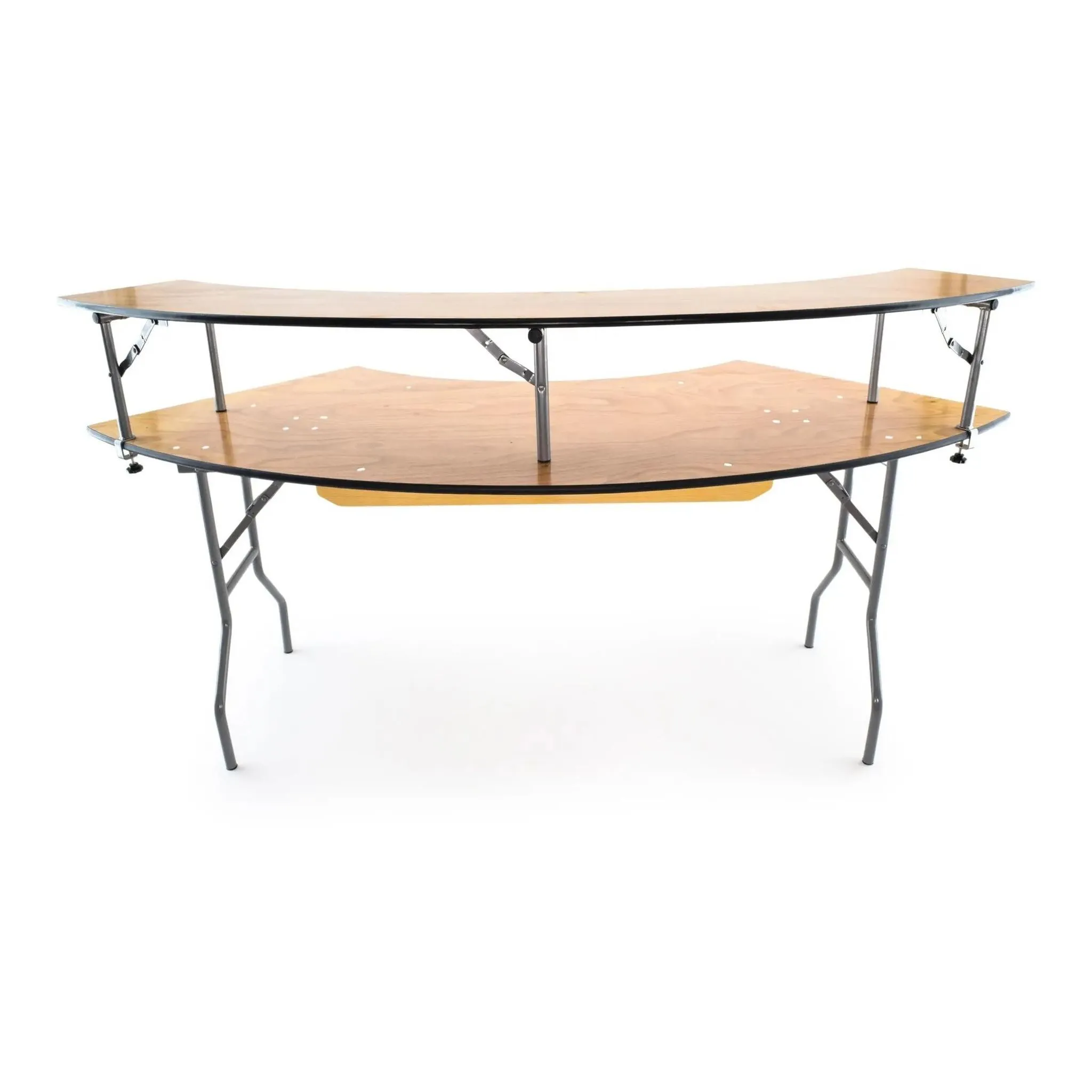 7' Serpentine Bar Table Set of 2