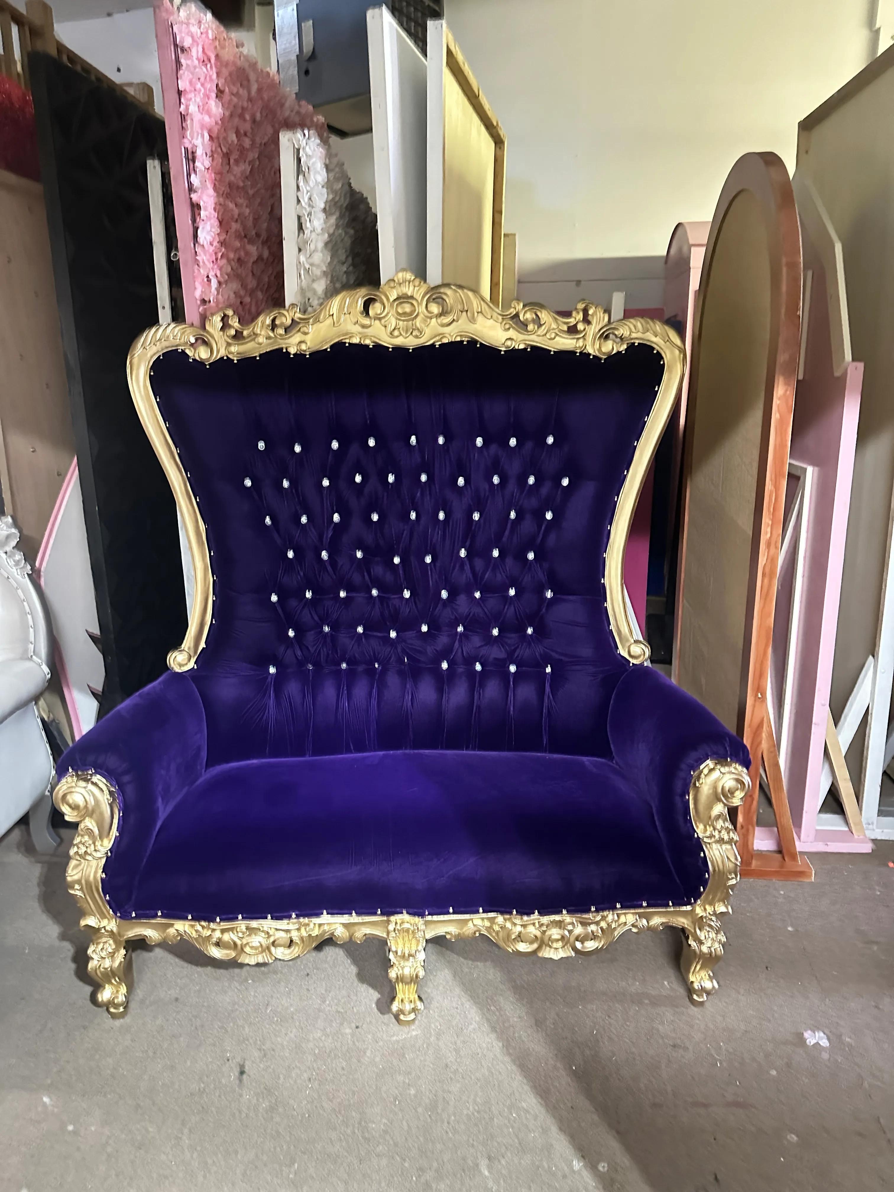 Purple Loveseat Throne