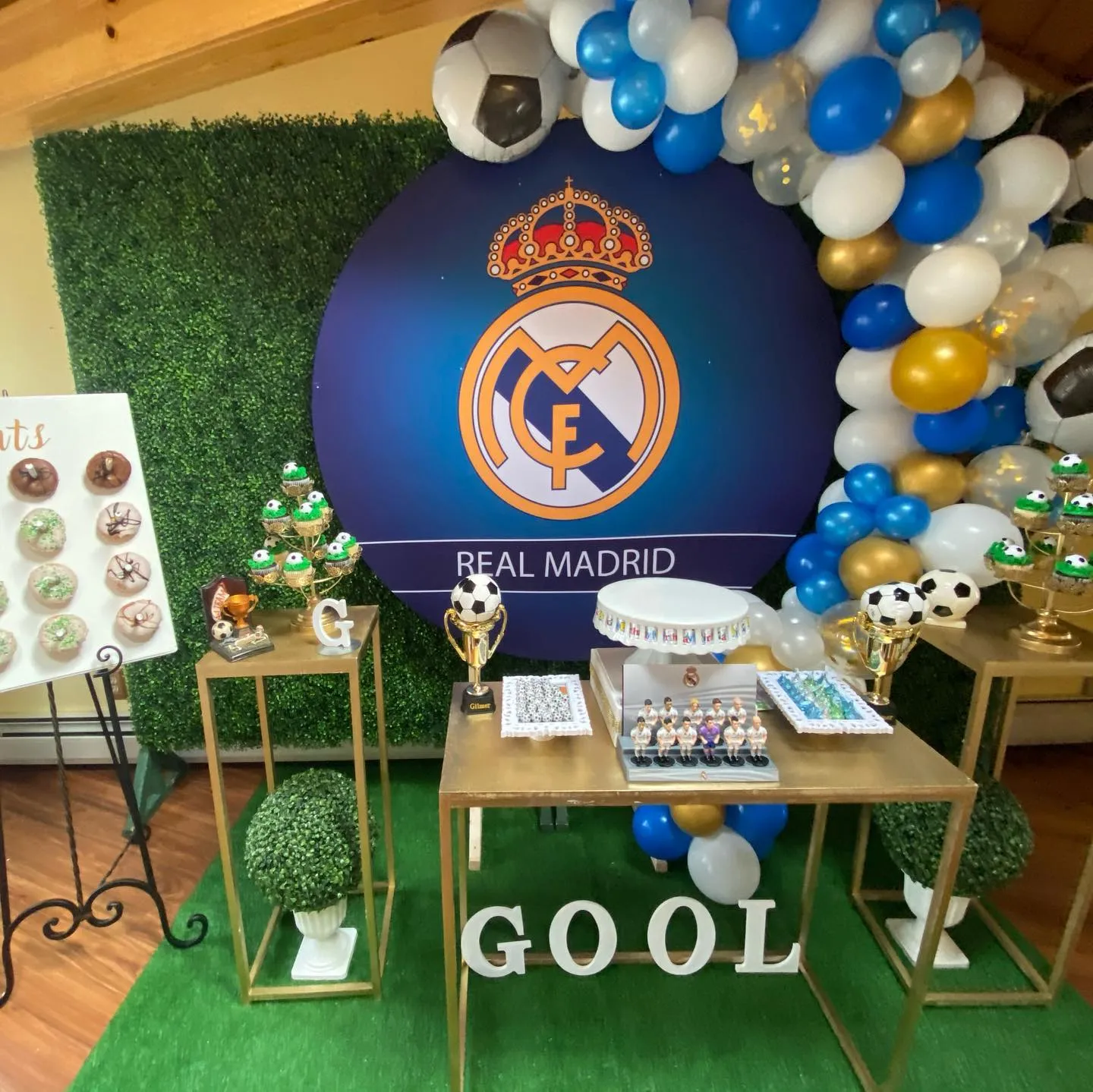 5ft Real Madrid Round Backdrop 