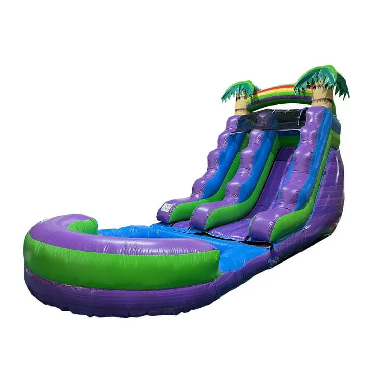 15Ft Aloha Purple Water Slide 