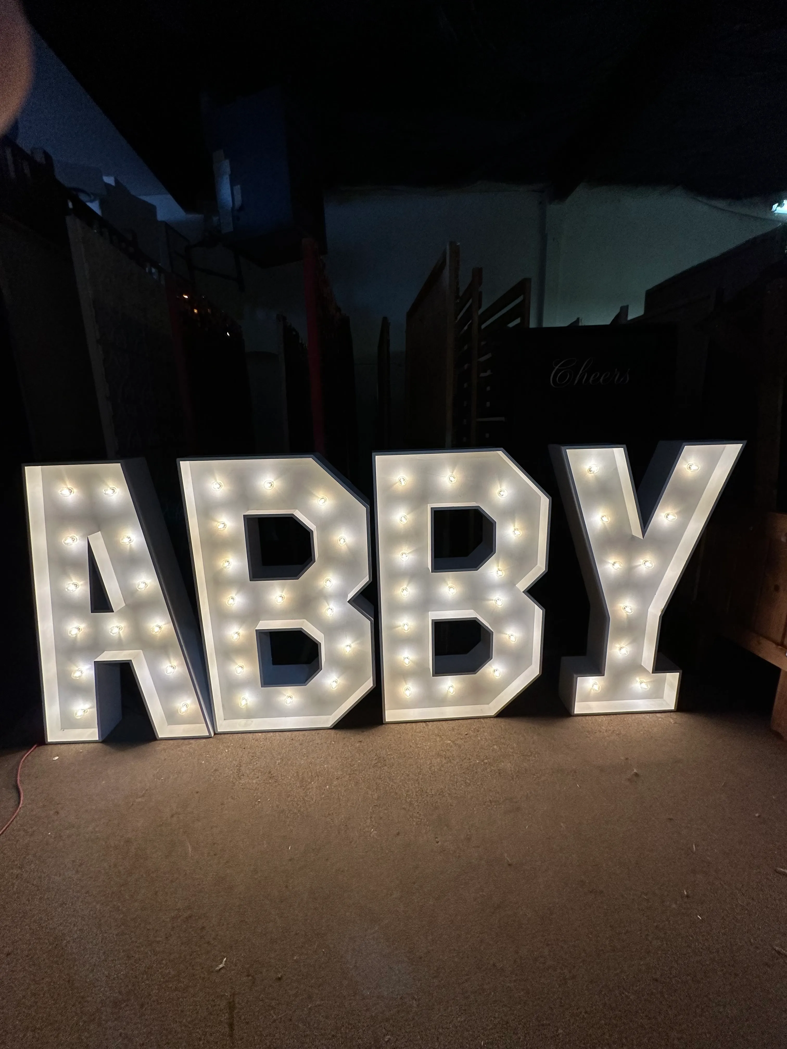 4FT Marquee ABBY