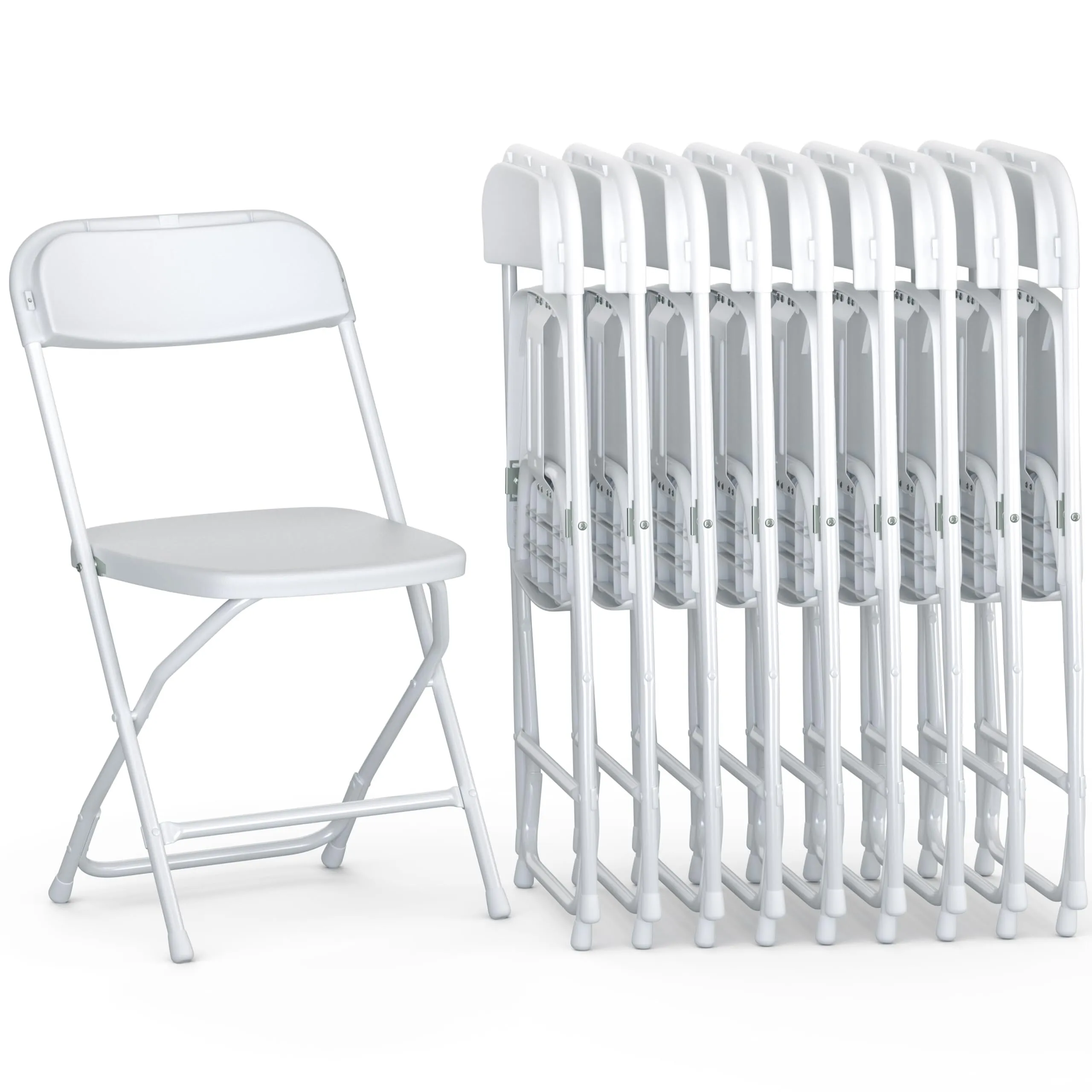 100 Bulk White Folding Chairs (Discounted)