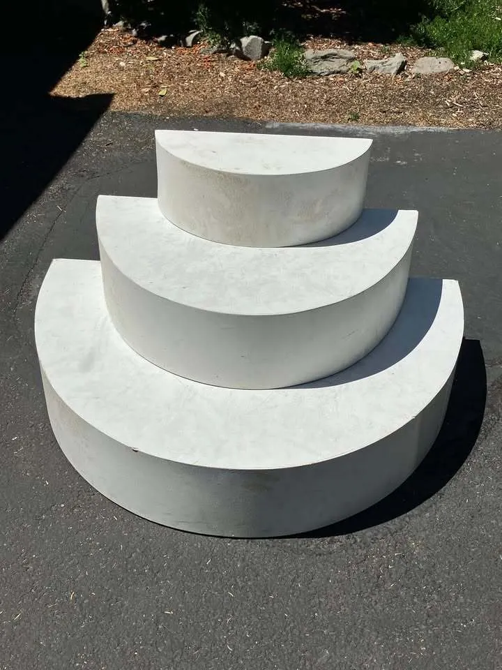 3 Level Stackable Half Round Stage 