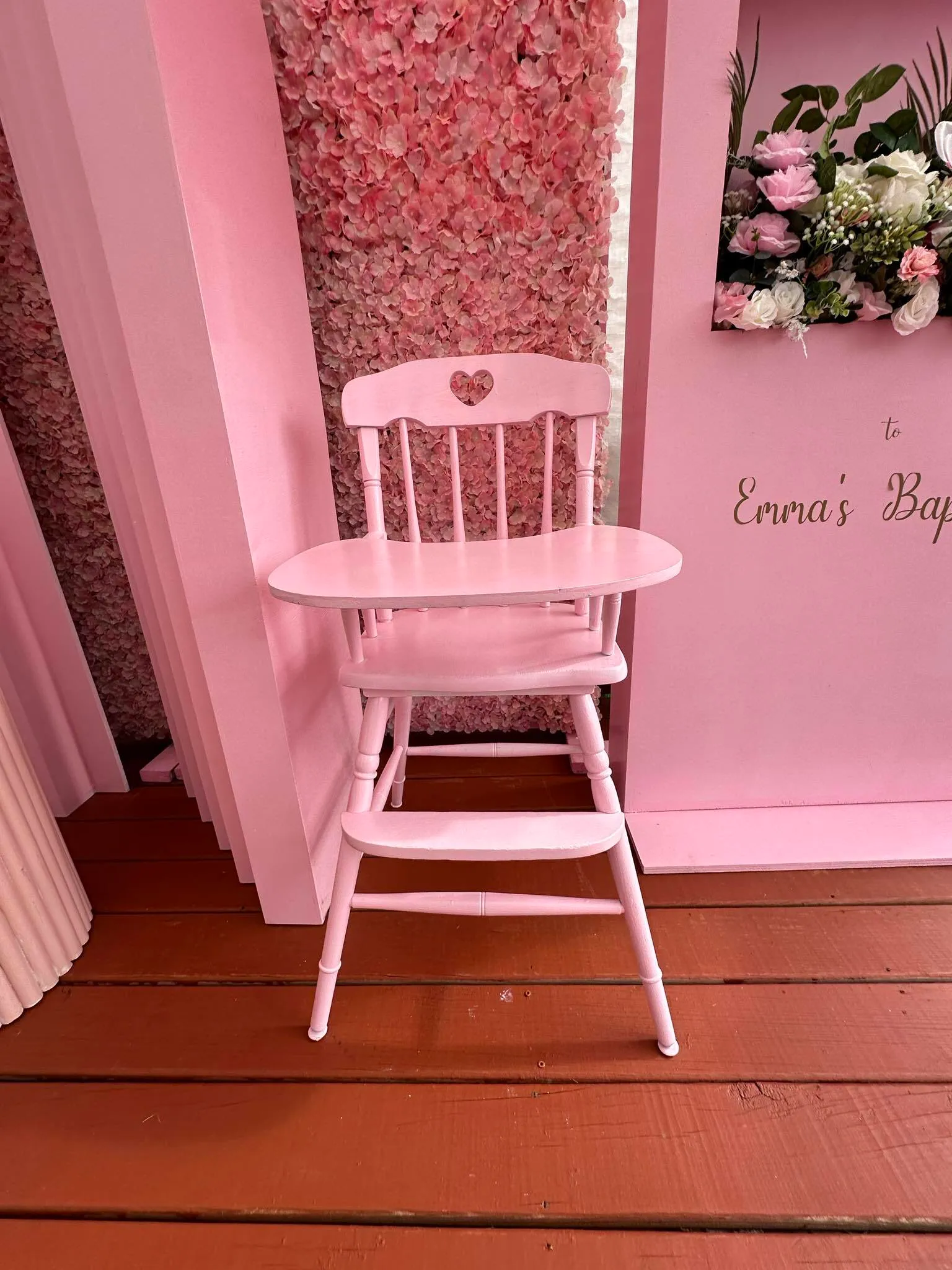 Pink Baby High Chair 