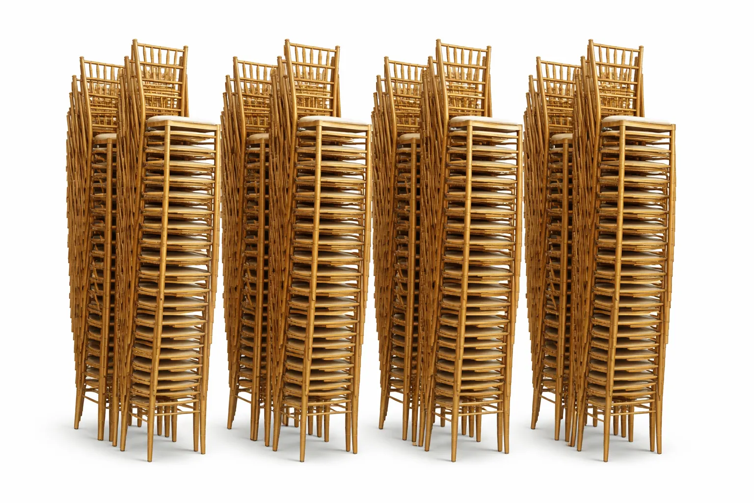 200 Bulk Elegant Gold Chair + Set Up